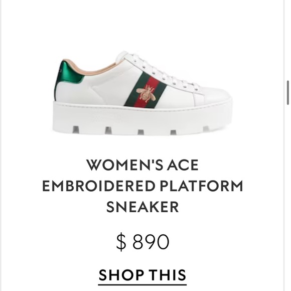 Gently used Gucci shoes size 34.0